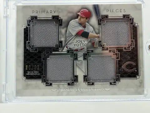 Joey Votto 2014 Topps Museum Collection Primary Pieces Quad Relic 83/99