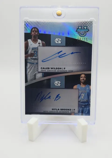Caleb Wilson / Nyla Brooks 2024-25 Bowman's Best University Basketball - Dual Autographs