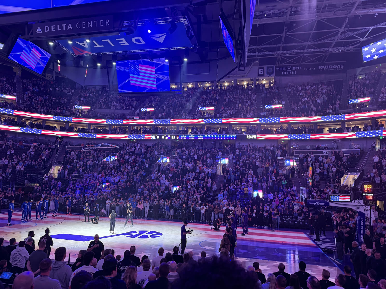 Jazz vs Sixers, Black Desert Club, Section 6 Row 7